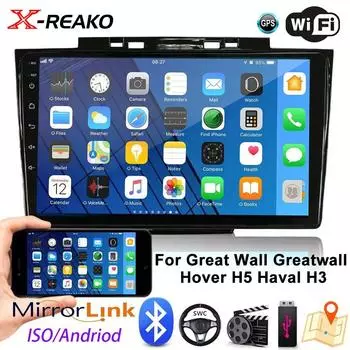 Android 12 Carplay автомобильное радио для Great Wall Greatwall Hover H5 Haval H3 2013-2019 мультимедийный плеер GPS навигация 2din стерео 1+32