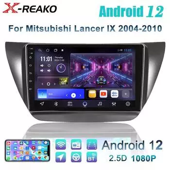 Android 12 для Mitsubishi Lancer 9 CS 2000-2010 беспроводной Carplay автомобильный радиоплеер мультимедиа навигация GPS WIFI BT 4 core 1GB+32GB carplay