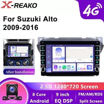 Android 12 для Suzuki Alto 2009 2010 2011 2012 2013 2014 2015 2016 Мультимедиа Стерео Автомобильный DVD 4G 8Core Плеер Навигация GPS Радио 8 core 4GB+64GB