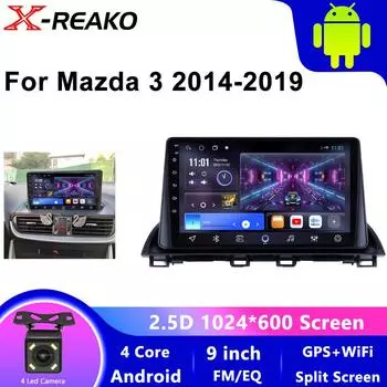 Android 13 автомобильное радио для Mazda 3 Axela 2014 2015 2016 2017 2018 2019 автоплеер навигация GPS мультимедиа Carplay нет 2din DVD 4 core 1GB+32GB carplay