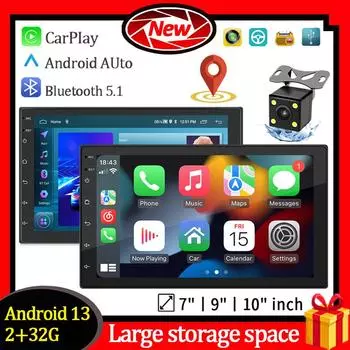 Android 13 Car Radio 7/9/10Inch Wireless Carplay Android Auto 2 Din1 стерео приемник видеоплеер автомобильный мультимедиа автомобильный аксессуар