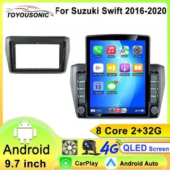Android 13 Carplay Авто Экран Автомобильный Радио Мультимедийный Плеер Для Suzuki Swift 2016 - 2020 Авторадио GPS Стерео 2din Головное Устройство 8 core 2GB+32GB