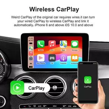 Android 13 CarPlay TV Box Беспроводной CarPlay Android Auto адаптер Автомобильный мультимедиа Smart AI Box Поддержка Netflix YouTube