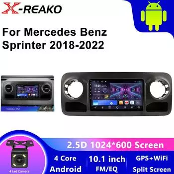 Android 13 для Mercedes Benz Sprinter 2018-2022 GPS беспроводной Bluetooth Apple Carplay мультимедиа автомобильное радио сенсорный экран стерео 4 core 1GB+32GB carplay