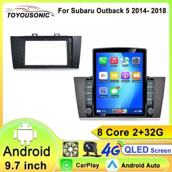Android 13 для Subaru Outback 5 2014 - 2018 Legacy 6 2014 - 2017 Автомобильный радиоприемник Мультимедиа Видеоплеер Навигация Стерео GPS 8 core 2GB+32GB