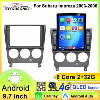 Android 13 радио для Subaru Impreza GD GG 2003 2004 2005 2006 стереосистема мультимедиа видеоплеер carplay авто GPS навигация 8 core 2GB+32GB