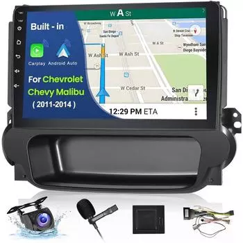 Android 13 умный автомобильный радиоприемник для Chevrolet Malibu 2012-2015 стерео аудио видео плеер авторадио GPS навигация головное устройство 1+32CP