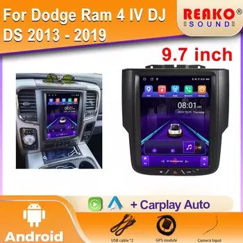 Android 9,7 дюймов для Dodge Ram 4 IV DJ DS 2013 - 2019 экран автомобильный радиоприемник мультимедиа видеоплеер навигация GPS 4 core 2GB+32GB carplay
