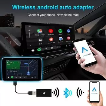 Android Auto беспроводной адаптер Mini Body Smart AI Box Car OEM проводной Android Auto для беспроводного USB-донгла Bluetooth Wifi Spotify 365 days Warranty