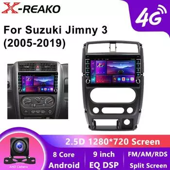 Android Auto для Suzuki Jimny 3 2005 - 2019 Автомобильный радиоприемник Мультимедийный плеер Беспроводной Carplay 4G 8Core RDS GPS радио Инструменты Вентилятор 8 core 4GB+64GB