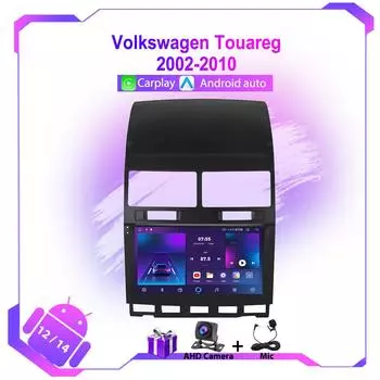 Android Auto для VW Volkswagen Touareg 2002-2010 Автомобильное радио 4G WIFI Навигация GPS Мультимедиа Видео Плеер Carplay IPS Головное Устройство