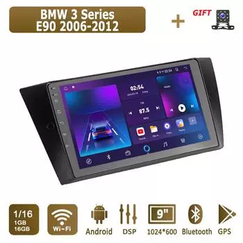 Android автомобильное радио для BMW 3 серии E90 2006-2012 мультимедийный проигрыватель головное устройство стерео GPS навигация BT WIFI 1+16 ГБ 1+16GB