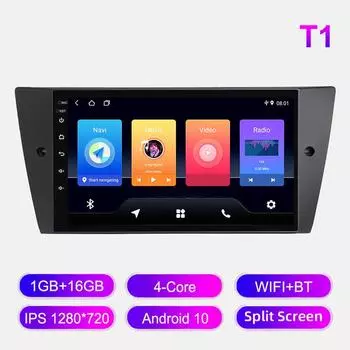 Android автомобильное радио для BMW 3 серии E90 2006-2012 мультимедийный проигрыватель головное устройство стерео GPS навигация BT WIFI 1+16 ГБ 1+16GB