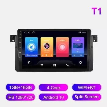 Android автомобильное радио для BMW E46 1998-2006 мультимедийный проигрыватель головное устройство стерео GPS навигация BT WIFI 1+16 ГБ 1+16GB