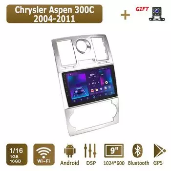 Android автомобильное радио для Chrysler Aspen 300C 2004-2011 мультимедийный проигрыватель головное устройство стерео GPS навигация BT WIFI 1+16 ГБ 1+16GB