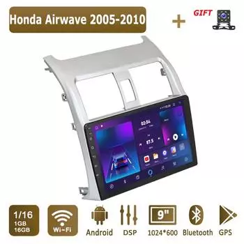 Android автомобильное радио для Honda Airwave 2005-2010 мультимедийный проигрыватель головное устройство стерео GPS навигация BT WIFI 1+16 ГБ 1+16GB