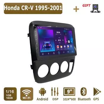 Android автомобильное радио для Honda CR-V 1995-2001 мультимедийный проигрыватель головное устройство стерео GPS навигация BT WIFI 1+16 ГБ 1+16GB