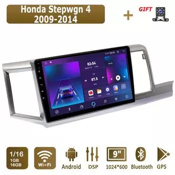 Android автомобильное радио для Honda Stepwgn 4 2009-2014 мультимедийный проигрыватель головное устройство стерео GPS навигация BT WIFI 1+16 ГБ 1+16GB