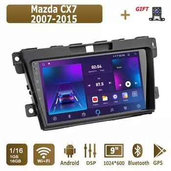 Android автомобильное радио для Mazda CX7 2007-2015 мультимедийный проигрыватель головное устройство стерео GPS навигация BT WIFI 1+16 ГБ 1+16GB