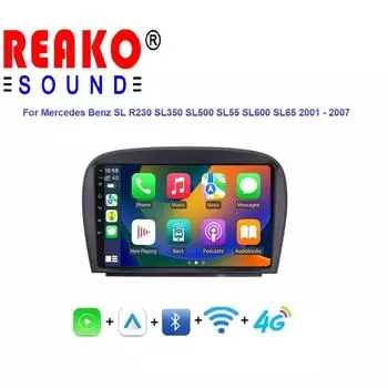 Android автомобильное радио для Mercedes SL R230 SL350 SL500 SL55 SL600 SL65 2001 -2007 навигация GPS мультимедийный плеер стерео wifi+4G 4-core 1GB+32GB carplay