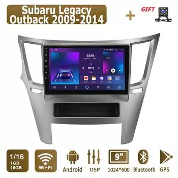 Android автомобильное радио для Subaru Legacy Outback 2009-2014 мультимедийный проигрыватель головное устройство стерео GPS навигация BT WIFI 1+16 ГБ 1+16GB