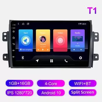 Android автомобильное радио для Suzuki SX4 2006-2013 мультимедийный проигрыватель головное устройство стерео GPS навигация BT WIFI 1+16 ГБ 1+16GB