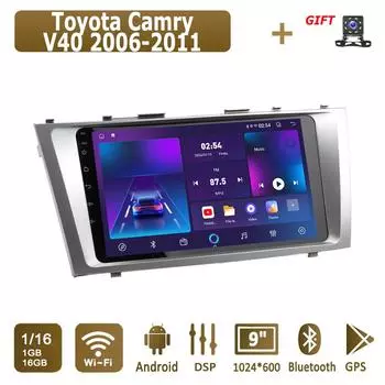 Android автомобильное радио для Toyota Camry V40 2006-2011 мультимедийный проигрыватель головное устройство стерео GPS навигация BT WIFI 1+16 ГБ 1+16GB
