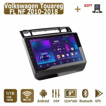 Android автомобильное радио для Volkswagen Touareg FL NF 2010-2018 мультимедийный проигрыватель головное устройство стерео GPS навигация BT WIFI 1+16 ГБ 1+16GB