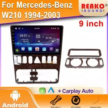 Android Car Multimedia для Mercedes Benz W210 1994-2003 Player Radio Navigation Stereo Carplay Autoradio GPS 4 core 1GB+32GB carplay
