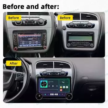 Android Car Radio 2 Din For Seat Altea 2004 - 2015 Toledo 2004 - 2009 Экран GPS Навигация Мультимедиа Аудио Головное Устройство Авторадио