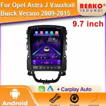 Android Car Radio 9.7 дюймов для Opel Astra J Vauxhall Buick Verano 2009-2015 Навигация GPS Android Auto Carplay 2din WIFI 4 core 1GB+32GB carplay