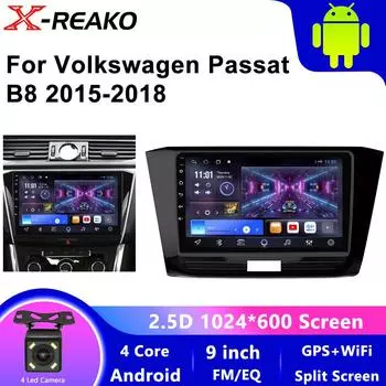 Android Car Radio Audio для VW Passat B8 2015-2018 Навигация GPS Беспроводной Carplay WIFI BT 4 core 1GB+32GB carplay