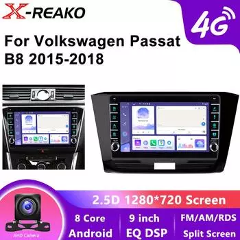 Android Car Radio Audio для VW Passat B8 2015-2018 Навигация GPS 4G 8Core Wireless Carplay WIFI BT 8 core 4GB+64GB
