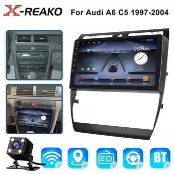 Android Car Radio для Audi A6 C5 1997-2004 S6 1999-2004 RS6 2002-2006 Мультимедийный проигрыватель Carplay Auto Stereo GPS DVD 1GB+32GB carplay