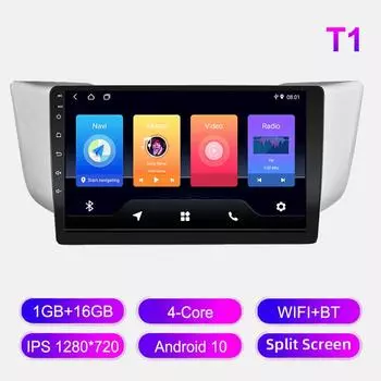 Android Car Radio для Lexus RX300 RX330 RX350 2003-2009 Мультимедийный проигрыватель Головное устройство Стерео GPS Навигация BT WIFI 1+16 ГБ 1+16GB