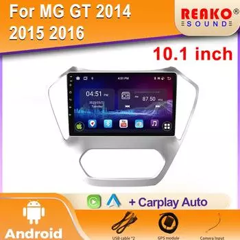 Android Car Radio для MG GT 2014 2015 2016 Видео Мультимедиа Bluetooth Плеер Навигация 4G GPS Carplay стерео 10 дюймов 4 core 1GB+32GB carplay