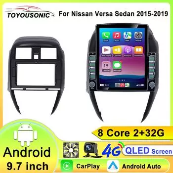 Android Car Radio для Nissan Versa Sedan 2015-2019 Стерео GPS Навигация Видео Мультимедийный Плеер Магнитофон Carplay 8 core 2GB+32GB