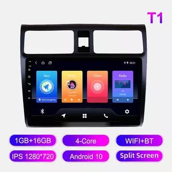 Android Car Radio для Suzuki Swift 2005-2010 Мультимедийный проигрыватель Головное устройство Стерео GPS Навигация BT WIFI 1+16 ГБ 1+16GB