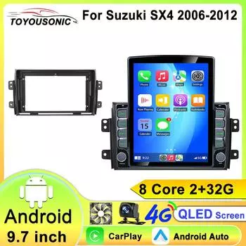 Android Car Radio для Suzuki SX4 2006 - 2014 для Fiat Sedici 189 2005 - 2014 Мультимедийный проигрыватель Навигация 2 din Carplay 8 core 2GB+32GB