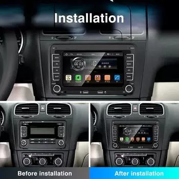 Android Car Radio для Volkswagen Golf 5 6 Polo Passat B6 B7 CC Skoda Jetta Универсальный беспроводной мультимедийный экран для Carplay Auto