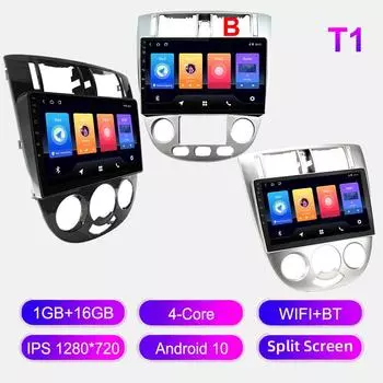 Android Car Radio For 10 Buick Excelle HRV Chevrolet 2004-2013 Мультимедийный проигрыватель Головное устройство Стерео GPS Навигация BT WIFI 1+16 ГБ 1+16GB,A