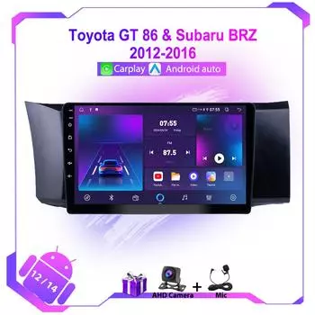 Android Car Radio Mutimedia Player Carplay для Toyota GT 86 для Subaru BRZ 2012-2016 DSP 4G Wifi GPS навигация стерео Авторадио