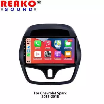 Android Carplay Авто WIFI Автомобильное Радио Для Chevrolet Spark 2015 2016 2017 2018 Мультимедийный GPS Плеер Стерео Аудио DSP 4-core 1+32 carplay
