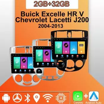 Android Carplay автомобильное радио для 10 Buick Excelle HRV Chevrolet 2004-2013 мультимедийный проигрыватель головное устройство стерео GPS навигация BT WIFI 2+32 ГБ 1+16GB,B