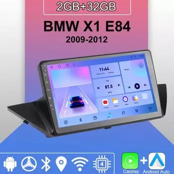 Android Carplay автомобильное радио для BMW X1 E84 2009-2012 мультимедийный проигрыватель головное устройство стерео GPS навигация BT WIFI 2+32 ГБ 1+16GB