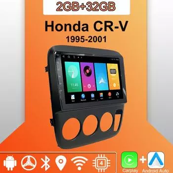 Android Carplay автомобильное радио для Honda CR-V 1995-2001 мультимедийный проигрыватель головное устройство стерео GPS навигация BT WIFI 2+32 ГБ 1+16GB