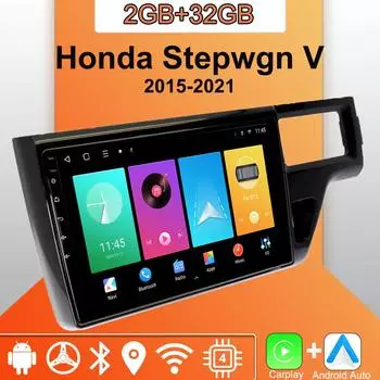 Android Carplay автомобильное радио для Honda Stepwgn V 2015-2021 мультимедийный проигрыватель головное устройство стерео GPS навигация BT WIFI 2+32 ГБ 1+16GB