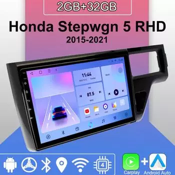 Android Carplay автомобильное радио для Honda Stepwgn 5 2015-2021 мультимедийный проигрыватель головное устройство стерео GPS навигация BT WIFI 2+32 ГБ 1+16GB