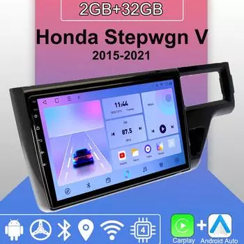 Android Carplay автомобильное радио для Honda Stepwgn V 2015-2021 мультимедийный проигрыватель головное устройство стерео GPS навигация BT WIFI 2+32 ГБ 1+16GB