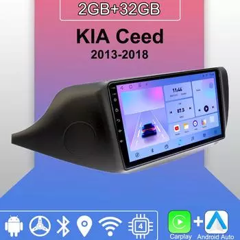 Android Carplay автомобильное радио для KIA Ceed 2013-2018 мультимедийный проигрыватель головное устройство стерео GPS навигация BT WIFI 2+32 ГБ 1+16GB